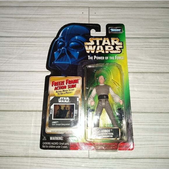 Star Wars The Power Of The Force Freeze Frame Lobot Action Figure Vintage 1998 - Picture 2 of 9